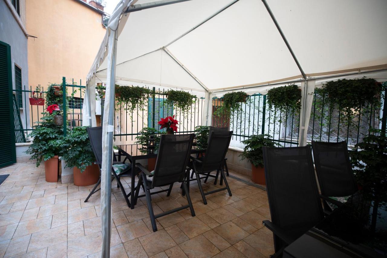 Flatinrome Trastevere Deluxe Rooms - Green Patio Zewnętrze zdjęcie
