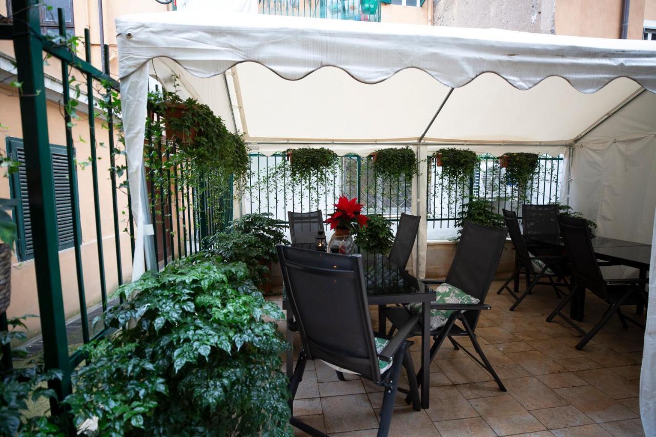Flatinrome Trastevere Deluxe Rooms - Green Patio Zewnętrze zdjęcie